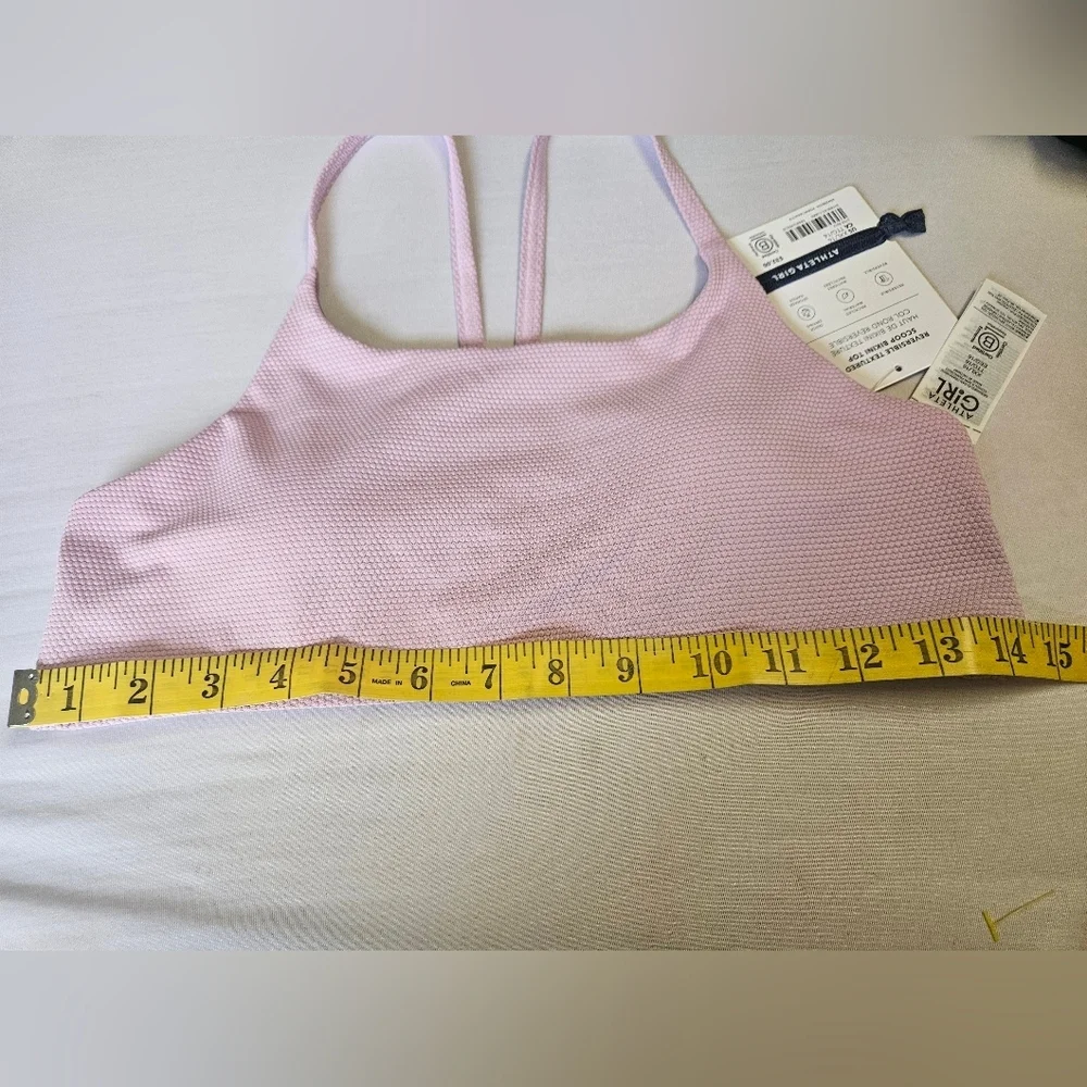 Athleta Girl- Bikini Top Girl's XXL/16 Lavender ,Reversible Quick Drying. NWT